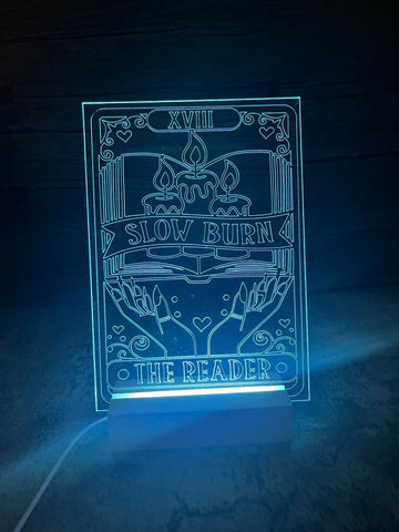 Slow Burn Tarot Card LED Acrylic Light