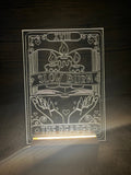 Slow Burn Tarot Card LED Acrylic Light