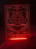 Slow Burn Tarot Card LED Acrylic Light