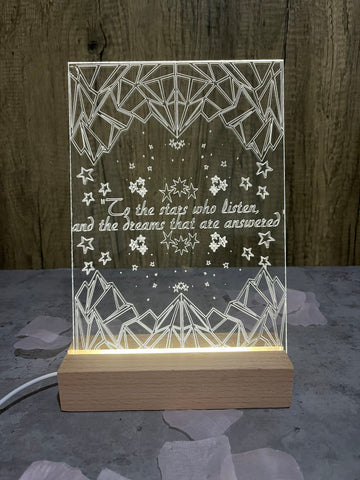 Officially Licensed ACOTAR Night Court LED Acrylic Light