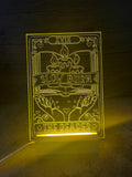 Slow Burn Tarot Card LED Acrylic Light