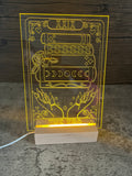 TBR Tarot Card LED Acrylic Light