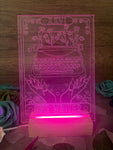 The Writer Tarot Card LED Acrylic Light