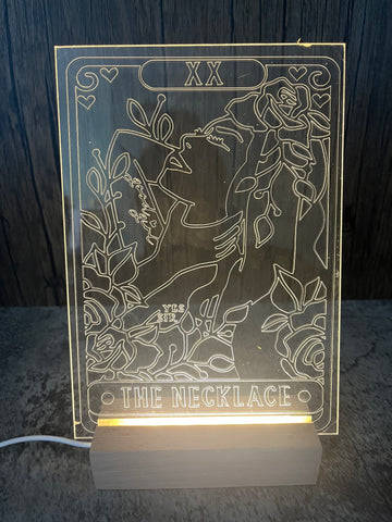 The Necklace Tarot Card LED Acrylic Light