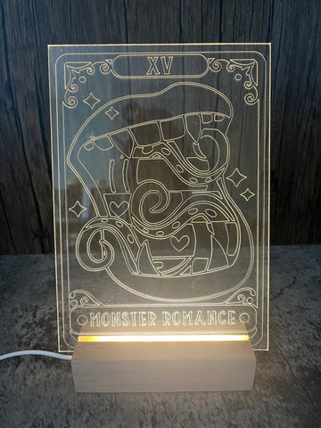 Monster Romance Tarot Card LED Acrylic Light