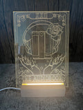 Audiobook Tarot Card LED Acrylic Light