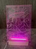 Sci-Fi romance Tarot Card LED Acrylic Light